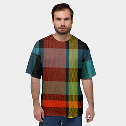 Футболка оверсайз мужская Вечер у камина, цвет: 3D-принт — фото 2