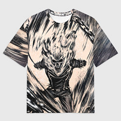 Футболка оверсайз мужская Ghost Rider, цвет: 3D-принт