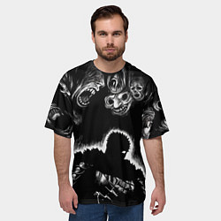 Футболка оверсайз мужская Guts in the dark, цвет: 3D-принт — фото 2