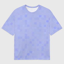 Футболка оверсайз мужская Пиксельная клетка, цвет: 3D-принт
