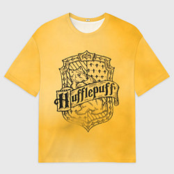 Футболка оверсайз мужская Пуффендуй Хогвартс, цвет: 3D-принт