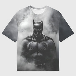 Мужская футболка оверсайз Бэтмен в дыму