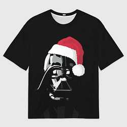 Мужская футболка оверсайз Дарт Вейдер новогодний