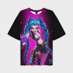 Футболка оверсайз мужская Jinx Arcane League of Legends game, цвет: 3D-принт