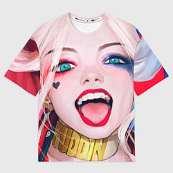 Мужская футболка оверсайз Харли квин
