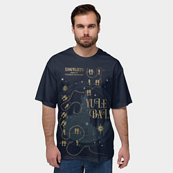 Футболка оверсайз мужская Святочный Бал - Гарри Поттер, цвет: 3D-принт — фото 2