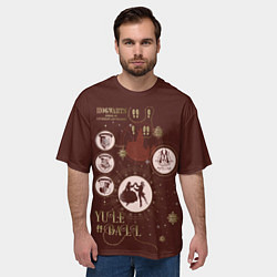 Футболка оверсайз мужская Гарри Поттер - Святочный Бал, цвет: 3D-принт — фото 2