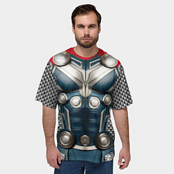 Футболка оверсайз мужская Костюм Тора Бога грома, цвет: 3D-принт — фото 2