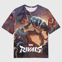 Футболка оверсайз мужская Персонажи Marvel rivals, цвет: 3D-принт