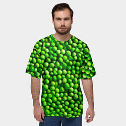 Футболка оверсайз мужская Горошек, цвет: 3D-принт — фото 2
