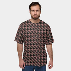 Футболка оверсайз мужская Бронза, цвет: 3D-принт — фото 2