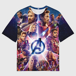 Футболка оверсайз мужская Танос и мстители, цвет: 3D-принт