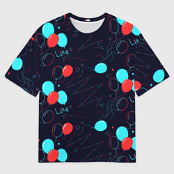 Футболка оверсайз мужская Воздушные шары для праздника, цвет: 3D-принт