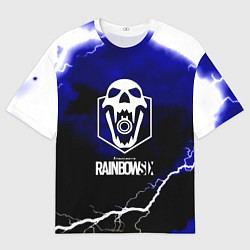 Мужская футболка оверсайз Rainbow six storm