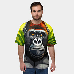 Футболка оверсайз мужская Огромная горилла, цвет: 3D-принт — фото 2