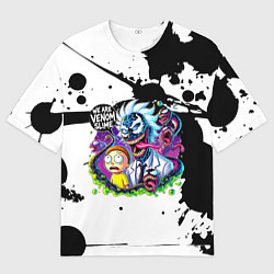 Футболка оверсайз мужская Venom-Rick and Morty - blots, цвет: 3D-принт