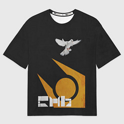 Футболка оверсайз мужская Город 17 - граффити, цвет: 3D-принт