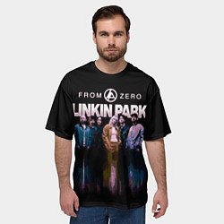 Футболка оверсайз мужская Линкин парк, цвет: 3D-принт — фото 2