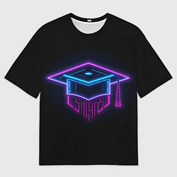 Мужская футболка оверсайз Неоновый магистр