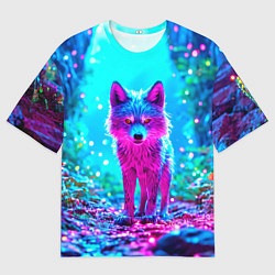 Футболка оверсайз мужская Сказочный волчок, цвет: 3D-принт