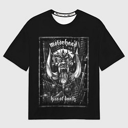 Футболка оверсайз мужская Motorhead - kiss of death, цвет: 3D-принт