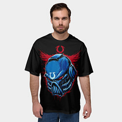 Футболка оверсайз мужская Ultramarine art, цвет: 3D-принт — фото 2