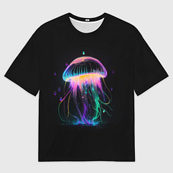 Футболка оверсайз мужская Свет медузы, цвет: 3D-принт