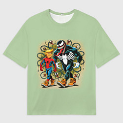 Мужская футболка оверсайз Venom and Spider-Trump - meme