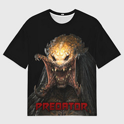 Мужская футболка оверсайз Хищник рык