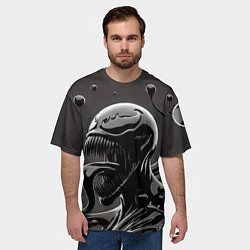 Футболка оверсайз мужская Веном - ядовитая слизь, цвет: 3D-принт — фото 2