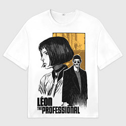 Футболка оверсайз мужская Леон - Жан и Натали, цвет: 3D-принт