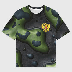 Футболка оверсайз мужская Объемный абстрактный камуфляж, цвет: 3D-принт