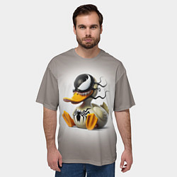 Футболка оверсайз мужская Venom Duck - ai art fantasy, цвет: 3D-принт — фото 2