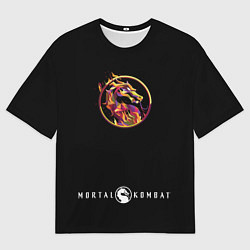 Футболка оверсайз мужская Дракон - Мортал Комбат, цвет: 3D-принт