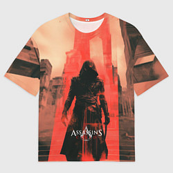 Футболка оверсайз мужская Assassins Creed black ninja, цвет: 3D-принт