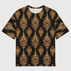 Мужская футболка оверсайз Тайский золотой орнамент