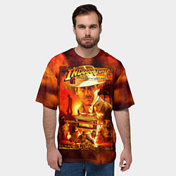 Футболка оверсайз мужская Indiana Jones and the raiders of the lost ark, цвет: 3D-принт — фото 2