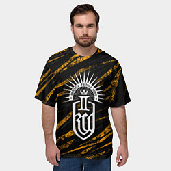 Футболка оверсайз мужская Kingdom come 2 - orange, цвет: 3D-принт — фото 2