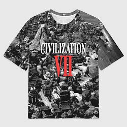 Мужская футболка оверсайз Civilization VII