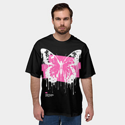 Футболка оверсайз мужская Butterfly Tattoo, цвет: 3D-принт — фото 2