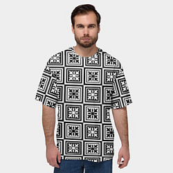 Футболка оверсайз мужская Керамический декор, цвет: 3D-принт — фото 2