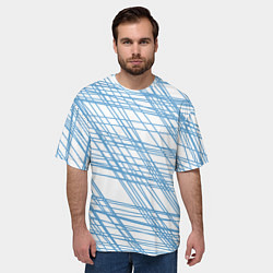 Футболка оверсайз мужская Паутина проводов, цвет: 3D-принт — фото 2