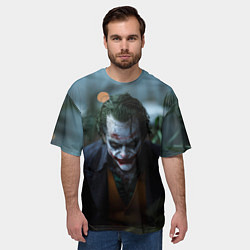 Футболка оверсайз мужская Джокер в траве, цвет: 3D-принт — фото 2