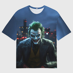 Футболка оверсайз мужская Зловещий Джокер, цвет: 3D-принт