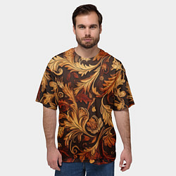 Футболка оверсайз мужская Старый ковер текстура, цвет: 3D-принт — фото 2