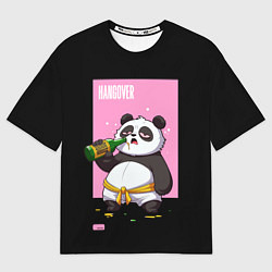 Футболка оверсайз мужская Rum and Panda, цвет: 3D-принт