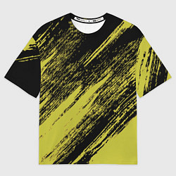 Футболка оверсайз мужская The color is black and yellow, цвет: 3D-принт