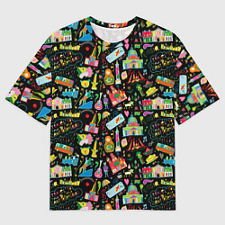 Футболка оверсайз мужская Путешествие в Санкт-Петербург, цвет: 3D-принт