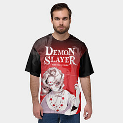 Футболка оверсайз мужская Гора Натагумо - демон паук, цвет: 3D-принт — фото 2