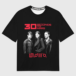 Мужская футболка оверсайз 30 Seconds to Mars poster